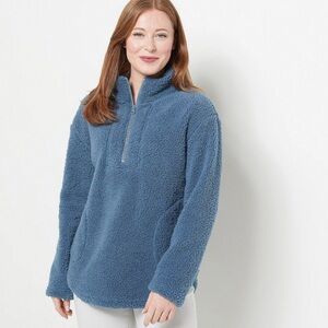 Koolaburra Blue Fleece Pullover